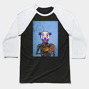 Unique RobotMask NFT named Mathilde with Heterochromatic Eyes Baseball T-Shirt